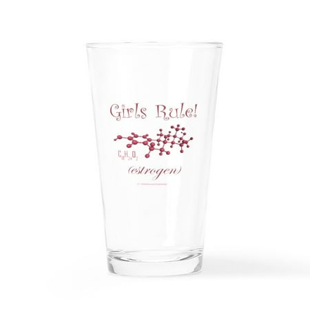 

CafePress - Girls Rule Estrogen Collection - Pint Glass Drinking Glass 16 oz. CafePress
