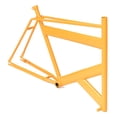 thumbnail image 1 of Cuadro para bicicleta triciclo carga amarillo, 1 of 2
