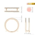 thumbnail image 6 of ANGARA Natural Double Band Diamond Engagement Ring Wrap in 14K Rose Gold for Women (Size-1.2mm| Color-I-J| Clarity-I1-I2) | Anniversary, Jewelry Gift for Women | Natural Diamond Ring, 6 of 10