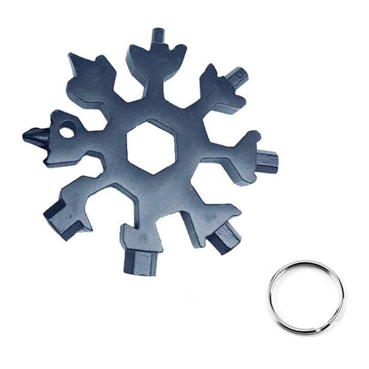 Christmas Gift Outdoor Portable Including Bottle Opener, Screwdriver, Can Opener. etc Gift for Men-2 Pack Ownest 18-in-1 Stainless Snowflake Multi-tool Christmas Gift Outdoor Portable Including Bottle Opener, Screwdriver, Can Opener. etc Gift for Men-2 Pack Ownest 18-in-1 Stainless Snowflake Multi-tool