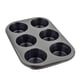 thumbnail image 1 of Ounissouiy Bandeja antiadherente para magdalenas de 6 cavidades, moldes para magdalenas de acero al carbono, bandeja para hornear, magdalenas, Herramientas y accesorios para hornear Negro, 1 of 6