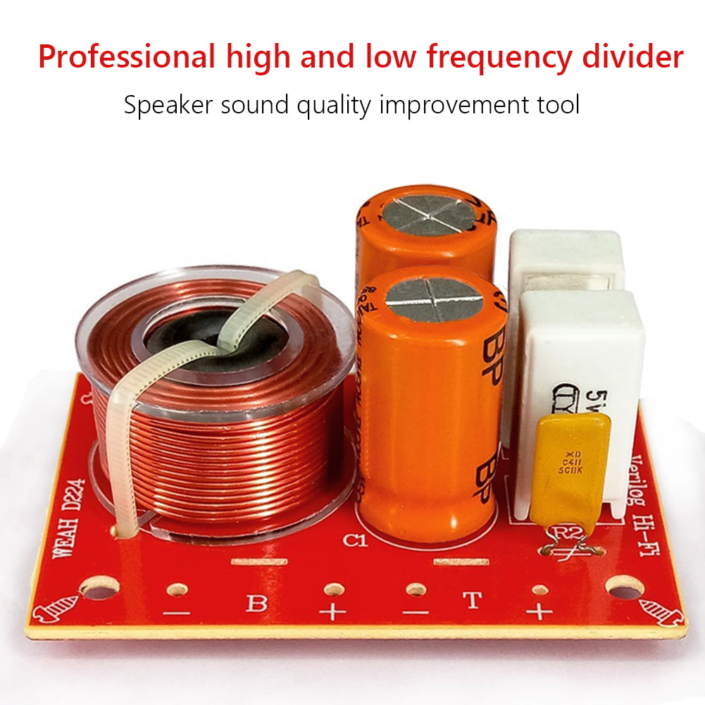120W 2002 Speaker Frequency Divider 2 Way Car Audio Speaker Two Crossover Filter 