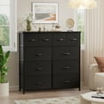 thumbnail image 4 of Homall 10 Commodes en Tissu pour Chambre à Coucher Organisateur de Rangement, Noir, 4 of 7