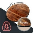 thumbnail image 4 of HEIRLOUM Reclaimed Wood Table Top - Rustic Recycled Solid Wood Perfect for Kitchens, Dining and Coffee Table Top (1pc 42" Round, IMP42R), 4 of 7