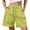 3# Green, variant on Womens Quick Dry Shorts High Waist Stretchy Straight Leg Bermuda Shorts with Pockets Casual Summer Athletic Lounge Pants Sky Blue M