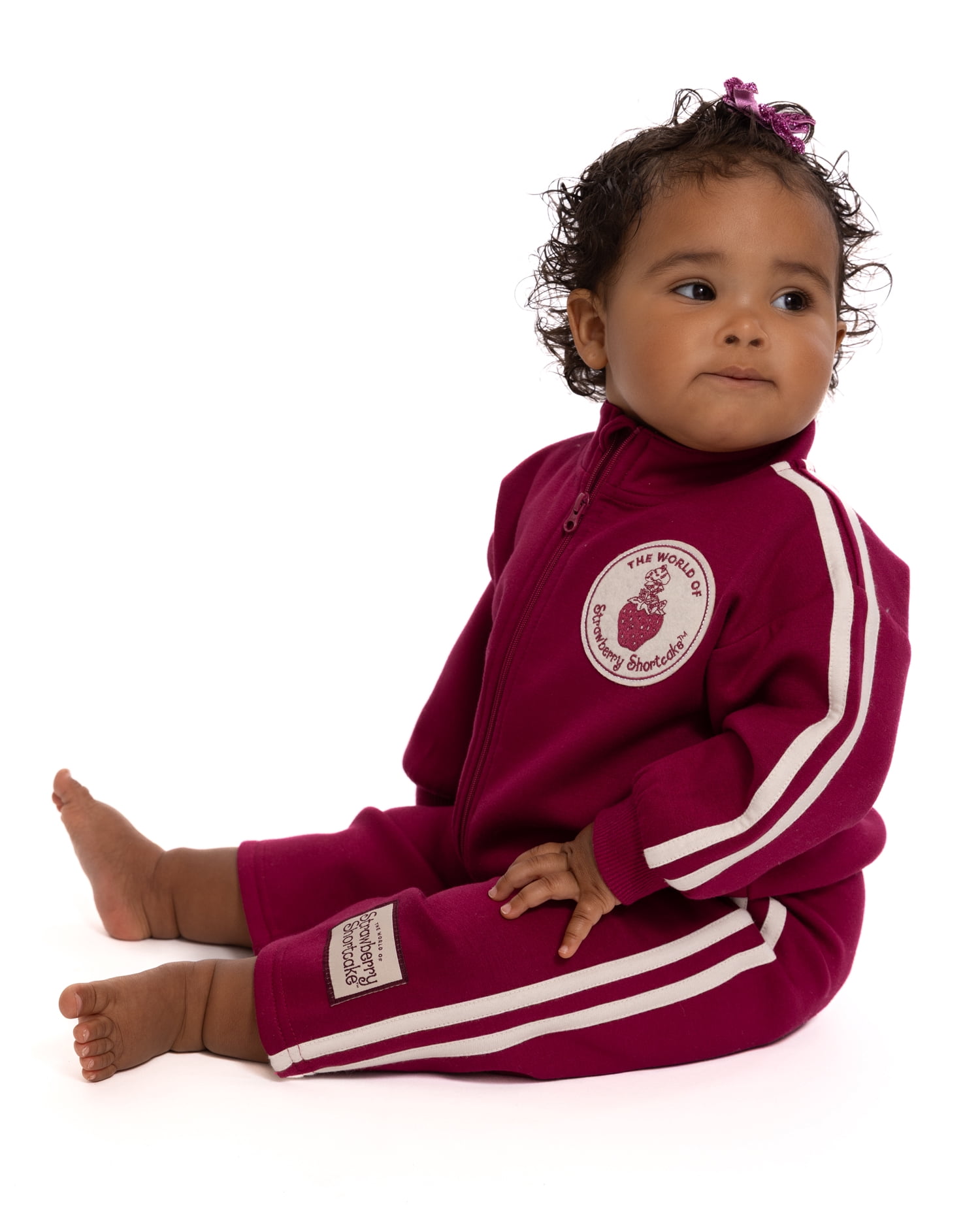 Strawberry Shortcake Baby Girls Full Zip Tracksuit, 2-Piece, Sizes 0/3M-24M