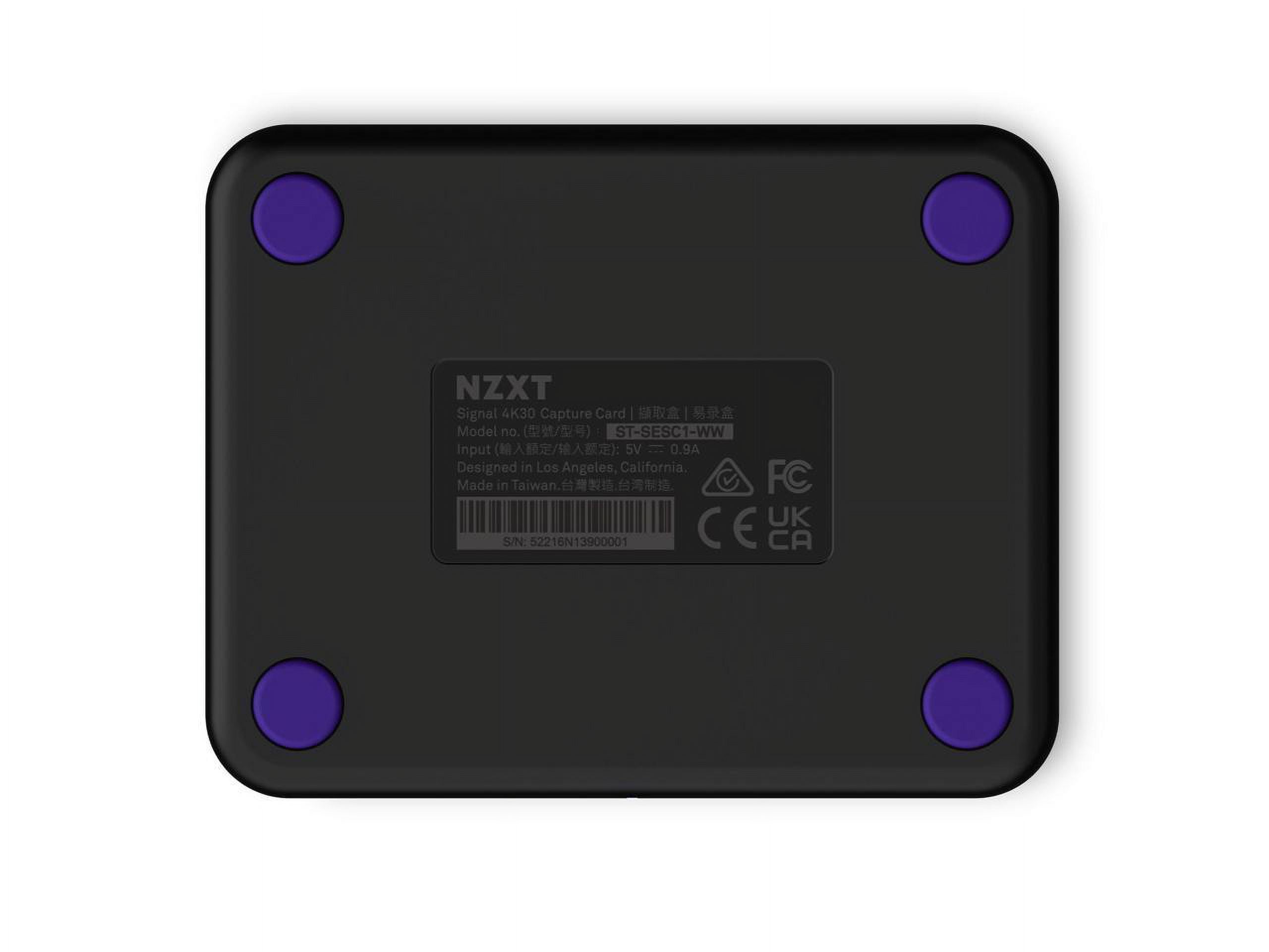 NZXT Signal 4K30 USB Capture Card - High-Quality Gameplay