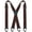 Coffee, variant on KAMBERFT Black Hidden Suspenders for Men, Heavy Duty X-Back with 1.5 inch Wide Elastic Straps and 4 Snap Loops