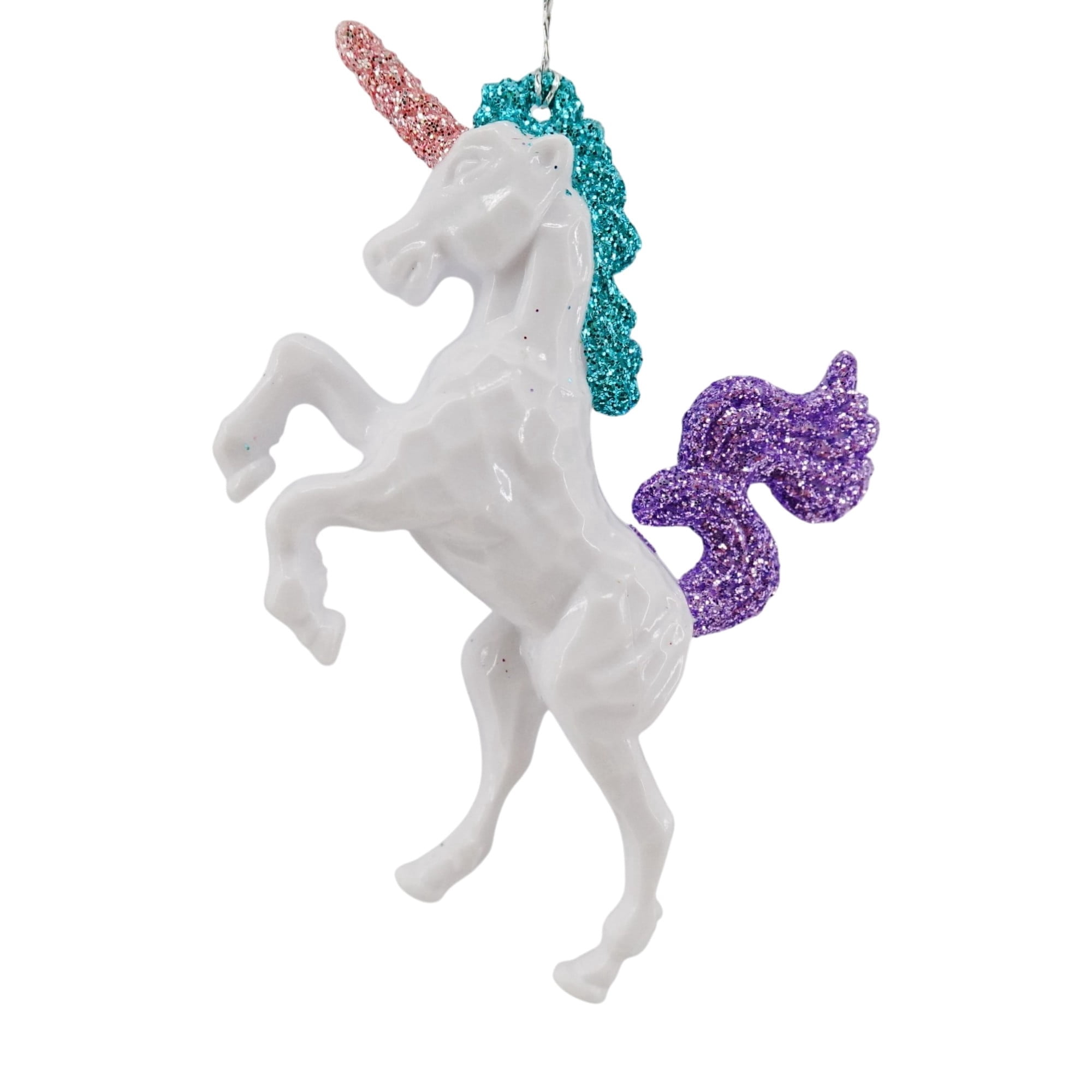 3-Count Multicolor Unicorn Mini Christmas Ornaments, 3.3", by Holiday Time