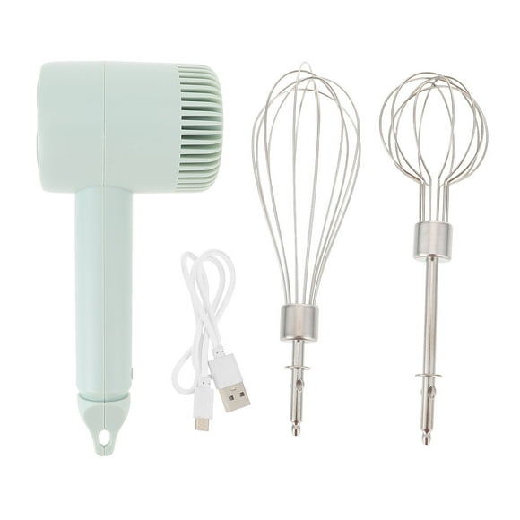 EeaseMX 1 juego de batidor de huevos de cocina, batidora de mano eléctrica inalámbrica (verde)