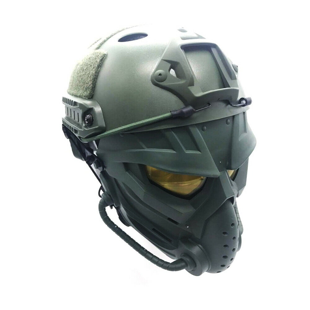 Full Face Protective Goggles Mask Tactical Military Game Paintball Airsoft Green 