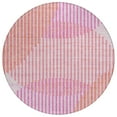 thumbnail image 2 of Addison Rugs Chantille Indoor/Outdoor Transitional Geometric, Abstract Pink Washable Round Rug, 8' x 8', 2 of 6