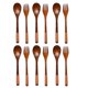 thumbnail image 1 of Juego De Cuchara Y Tenedor De Madera, Cubiertos De Cocina, 6 Cucharas Y 6 Tenedores., 1 of 5