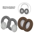 thumbnail image 2 of KUFptva Highly Density Memory Foam Earpads Soft Ear Pad for 700 Noise Cancelling Headsets, Added Thickness Comfort Cushions, 2 of 7