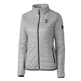 thumbnail image 2 of Women's Cutter & Buck Gray Southern Illinois Salukis Vault Rainier PrimaLoft Eco Insulated Full-Zip Puffer Jacket, 2 of 3