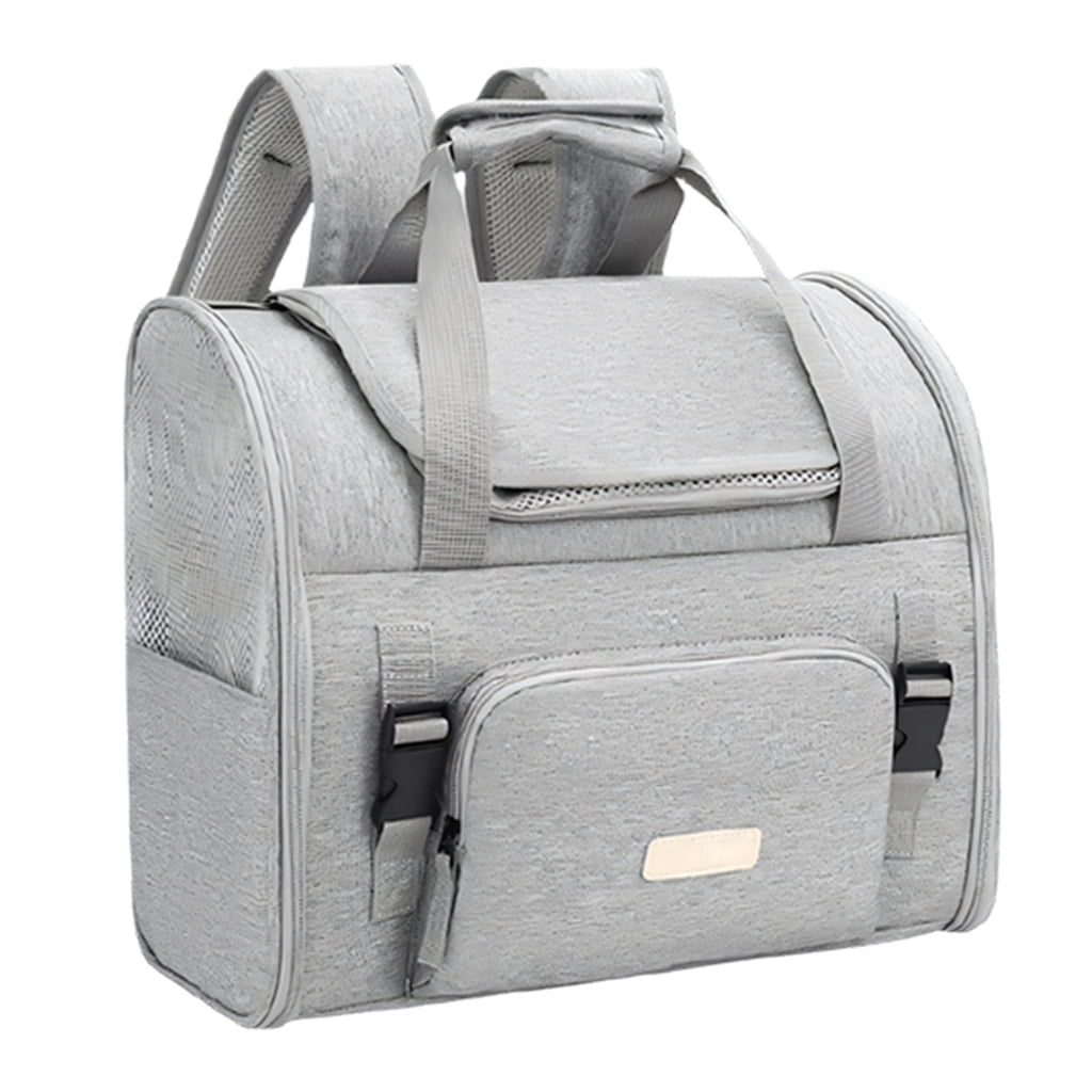 Pet travel bag for small dogs and cats with air net openings