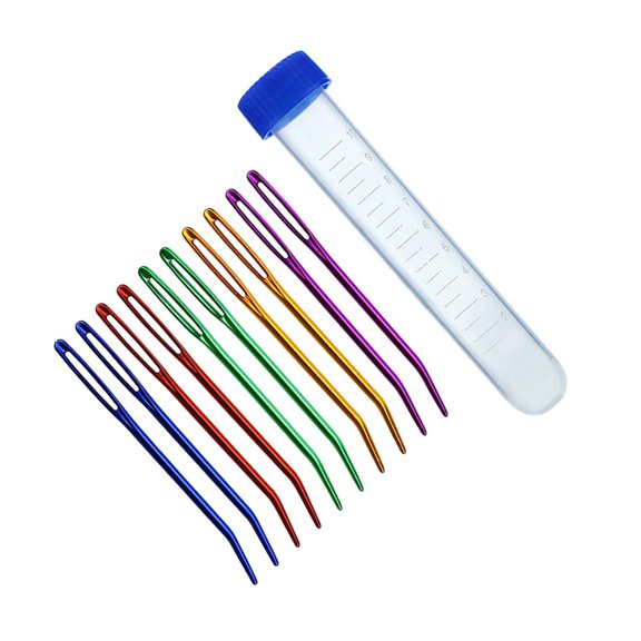 Learning Needle Sewing Needle Set Big Eyes Needle Scarf Sewing Tool for Children