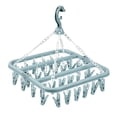 thumbnail image 3 of Laundry Drying Rack with 32 Clips, Drip Hanger with Clothespins for Drying Socks,,Underware and so on Clother Hanger - Blue, 3 of 8
