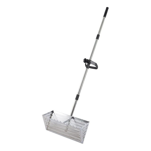 Catadrina de comida de arena Sift Mango largo Cattador de alimentos fácil de agarre fácil de diente para la jardinería Floja del suelo 304 acero inoxidable