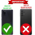 thumbnail image 2 of Samsung Galaxy A31 Case, [Not fit for Samsung Galaxy A32/A30], Included [Tempered Glass Screen Protector], Starshop Premium Leather Wallet Pocket Credit Card Slots-Brown, 2 of 9
