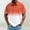 (Casual 69)Orange, variant on Mens Plus Size T-Shirt Casual T Shirt Fashion Short Sleeve Summer Gradient Color Loose Gradient Printed Button Turndown Collar Oversize Tops
