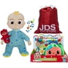 CoComelon Official Musical Bedtime JJ Doll, Soft Plush Bundle with Musical Checkup Case, Plays Doctor Checkup Song with 4 Themed Medical Doctor Accessories and JDS Toy Bag