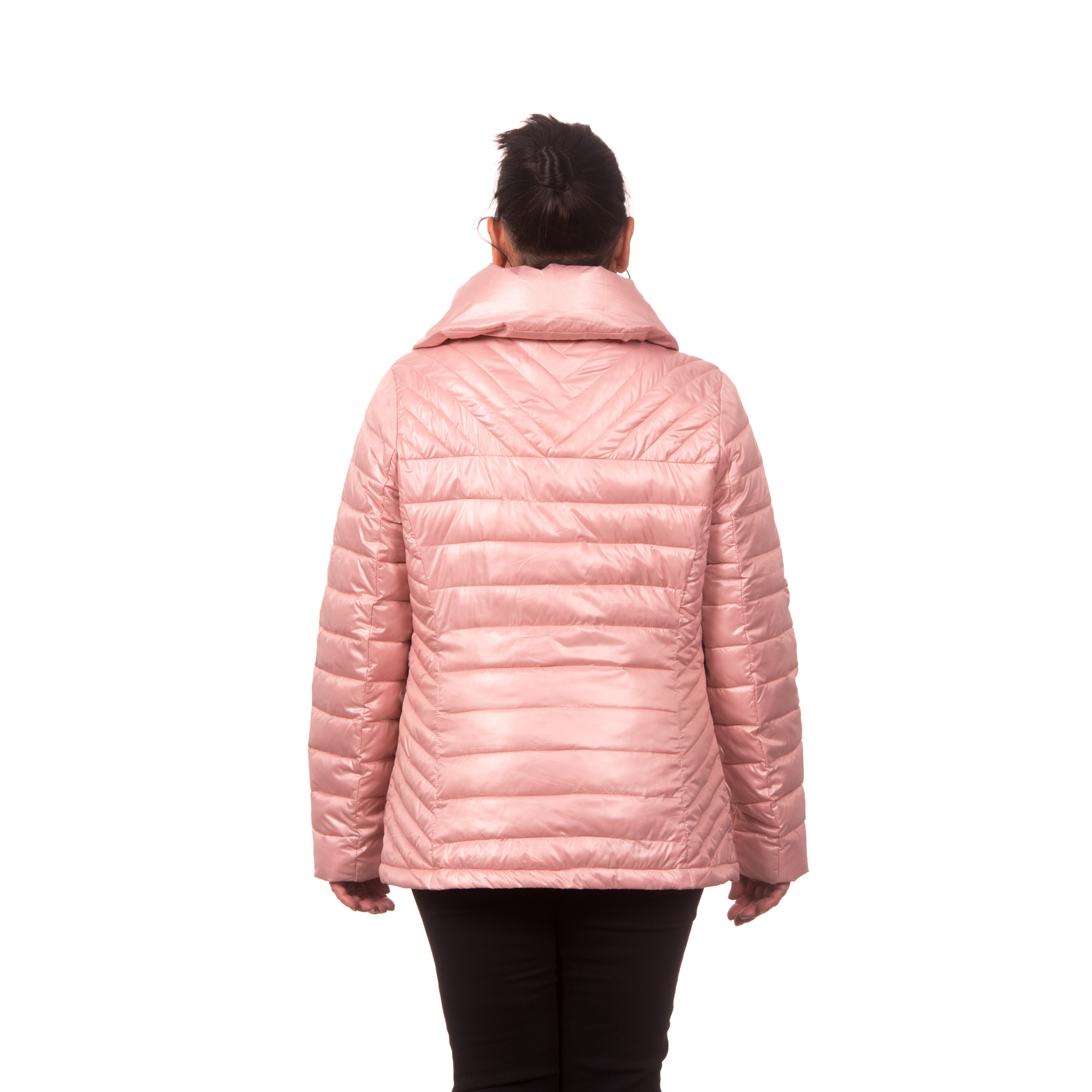 Women's Down Blend Quilted Jacket with Convertible Collar - image 2 of 2
