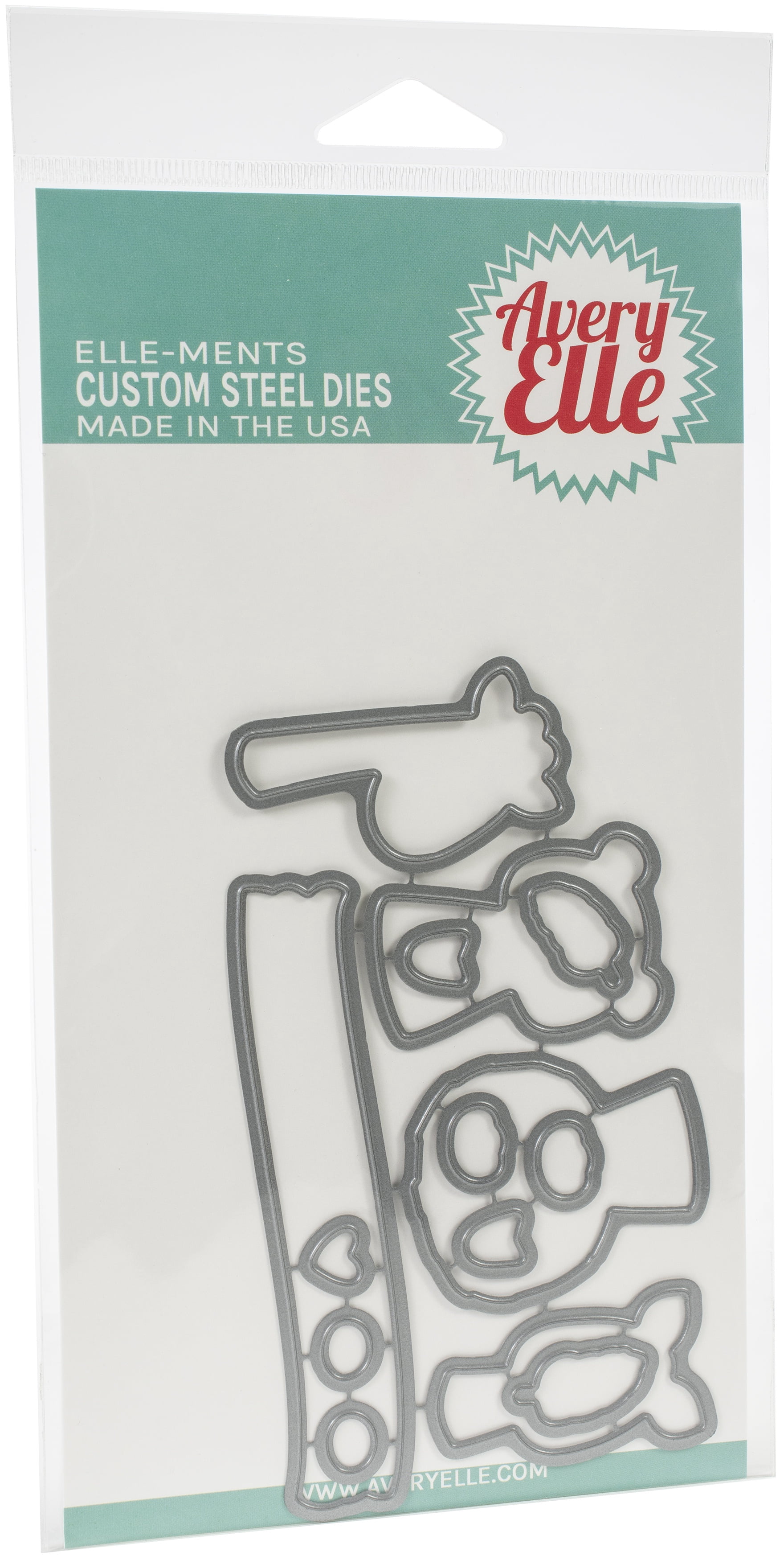 Avery Elle Bring On The Joy Dies - 12 Metal Crafting Dies For Paper, Fabric, Cork (4.5x8.75 Inch) - View #2