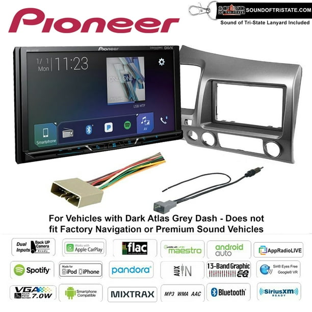 Pioneer MVHAV251BT Digital Receiver kit 0611 Honda Civic (Dark Atlas