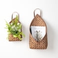 thumbnail image 2 of Melrose Woven Bamboo Basket Wall Pockets - 19" - Set of 2, 2 of 4