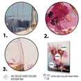 thumbnail image 3 of Designart "Essence of Champagne in Pink and Gold" Food & Beverage Canvas Wall Art - Traditional Pink Champagne Bedroom Canvas Wall Art, 3 of 6