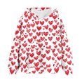 thumbnail image 2 of Nskgu Cute Hoodies for Teen Girls Trendy Preppy Hooded Sweatshirts Oversized Long Sleeve Shirts Heart Printed Clothes for Girls Valentine's Day, 2 of 5
