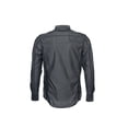 thumbnail image 4 of INC International Concepts Men's Herringbone Button Down Shirt (Medium, Black), 4 of 5