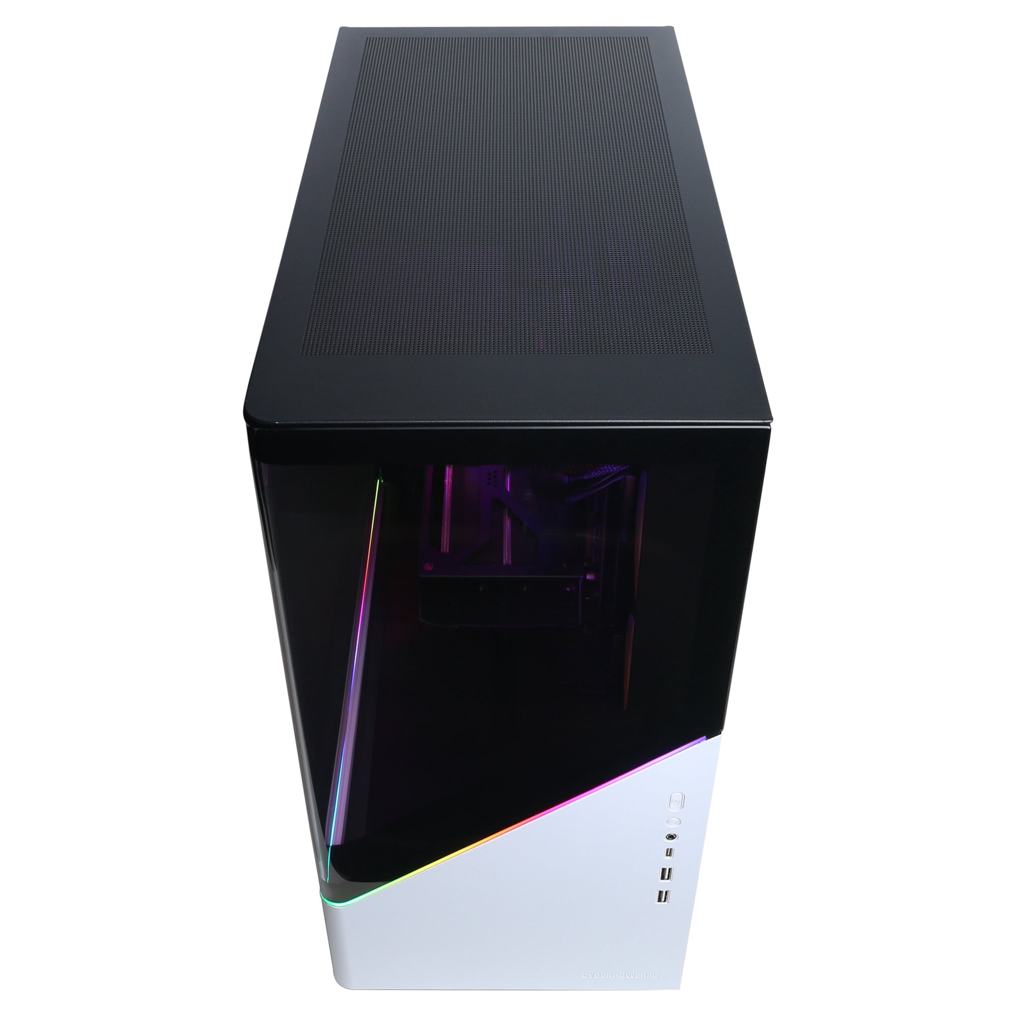 CyberPowerPC Gamer Supreme Gaming Desktop, AMD Ryzen 7 9700F, AMD Radeon RX 9060 XT 16GB, 16GB DDR5, 1TB SSD, White, SLC8300WST