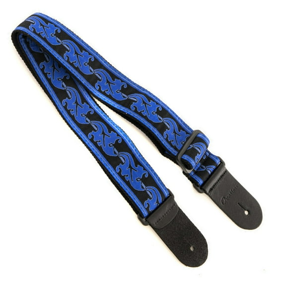 Ovation Guitar Nylon Strap Signature Leaf Regal Blue