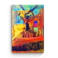 thumbnail image 3 of Startonight Canvas Wall Art Abstract Red Circle Painting, Framed Wall Decor 32" x 48", 3 of 6
