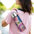 thumbnail image 6 of 20 Oz Colorful Floral Pattern Coffee Tumbler Double Wall Insulated Stainless Steel Water Bottle | Metal Reusable Thermoses Flask with Cup Cap | Leak & Sweat Proof with Anti-Dust Lid, 6 of 7