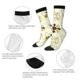 thumbnail image 3 of Rateoe Sweet Bee for Women Casual Calf Socks - Cute Crew Socks - Thin Soft Above Ankle Socks Size 5-11, 3 of 6