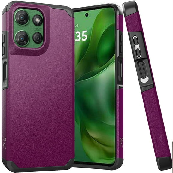 Shockproof Air Cushion Hybrid Case for Motorola Moto G Power 2025 - Purple