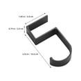 thumbnail image 2 of Raindrops Desk Backpack Hook Aluminium Alloy 4Pcs, 2 of 7