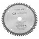 thumbnail image 1 of Disco de corte giratorio plateado de hoja de sierra Circular Tct de 165Mm para cortar madera 60 dientes + 1 anillo reductor, 1 of 5