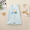 thumbnail image 2 of Baby Onesies Boy Infant Baby Boy Girl Golf Overalls Outfit Baby Boy Tank Romper Golf Hole In One Birthday Outfit Boy Summer Striped Sleeveless Jumpsuit, 2 of 8