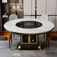 thumbnail image 2 of Luxury Kitchen Dining Tables Coffee Salon Modern Living Room Dining Tables Marble Desk Muebles Para El Hogar Home Furniture My Lux Decor Round, 2 of 12