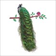 thumbnail image 3 of Adhesivo de pared con forma de rama de pavo real, plumas coloridas, 30 x 90 cm, 3 of 4