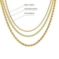 thumbnail image 3 of Womens Necklaces Trendy Women'S Jewelry Necklace For Women Gold Necklace Gold Plated Gold Chain Choker Necklaces Layered Necklaces, 3 of 8