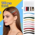 thumbnail image 3 of Bobby Pins for Thick Hair Curved Bob Pin, Professional Metal Heavy  Hairpins for Women Girls & Styling Accessories, 100 count with Box (Brown), 3 of 6