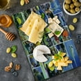thumbnail image 5 of Ocean Cutting Board, Collage of Underwater Photos with a Group of Tropical Art Fish Oceanic Pattern, Decorative Tempered Glass Cutting and Serving Board, Large Size, Yellow Blue, by Ambesonne, 5 of 5