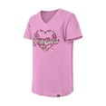 thumbnail image 4 of Girl's Youth New Era  Pink Pittsburgh Penguins Flip Sequin V-Neck T-Shirt, 4 of 6