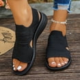 thumbnail image 5 of YLYL Women's Sandals Arch Support Open Toe Plantar Fasciitis Slip on Comfort Casual Summer Beach Sandals, 5 of 9