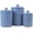 Fleur Denim Blue, variant on Diamond 3 Piece Canister Set, Gray